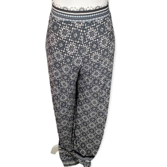 ATTITUDES BY RENEE PALLAZO PANTS BLUE & GRAY SZ.M NWT - Picture 5 of 8